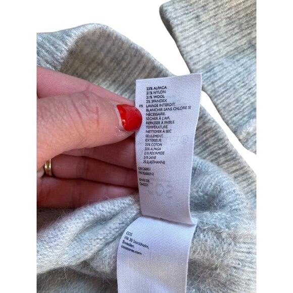 NWT COS Grey Wool Crewneck - Picture 7 of 8
